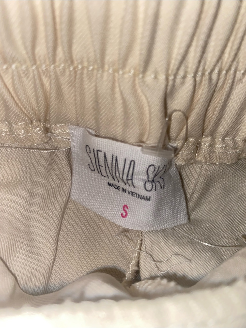 Sienna Sky Wide Leg Pants 
Women's Small Cargo Cream NEW - Picture 4 of 5